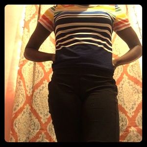 Multi colored crop top